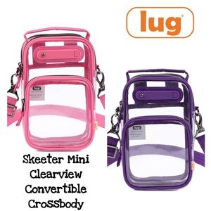 Lug Skeeter Mini Clearview Convertible Crossbody Bag NWT